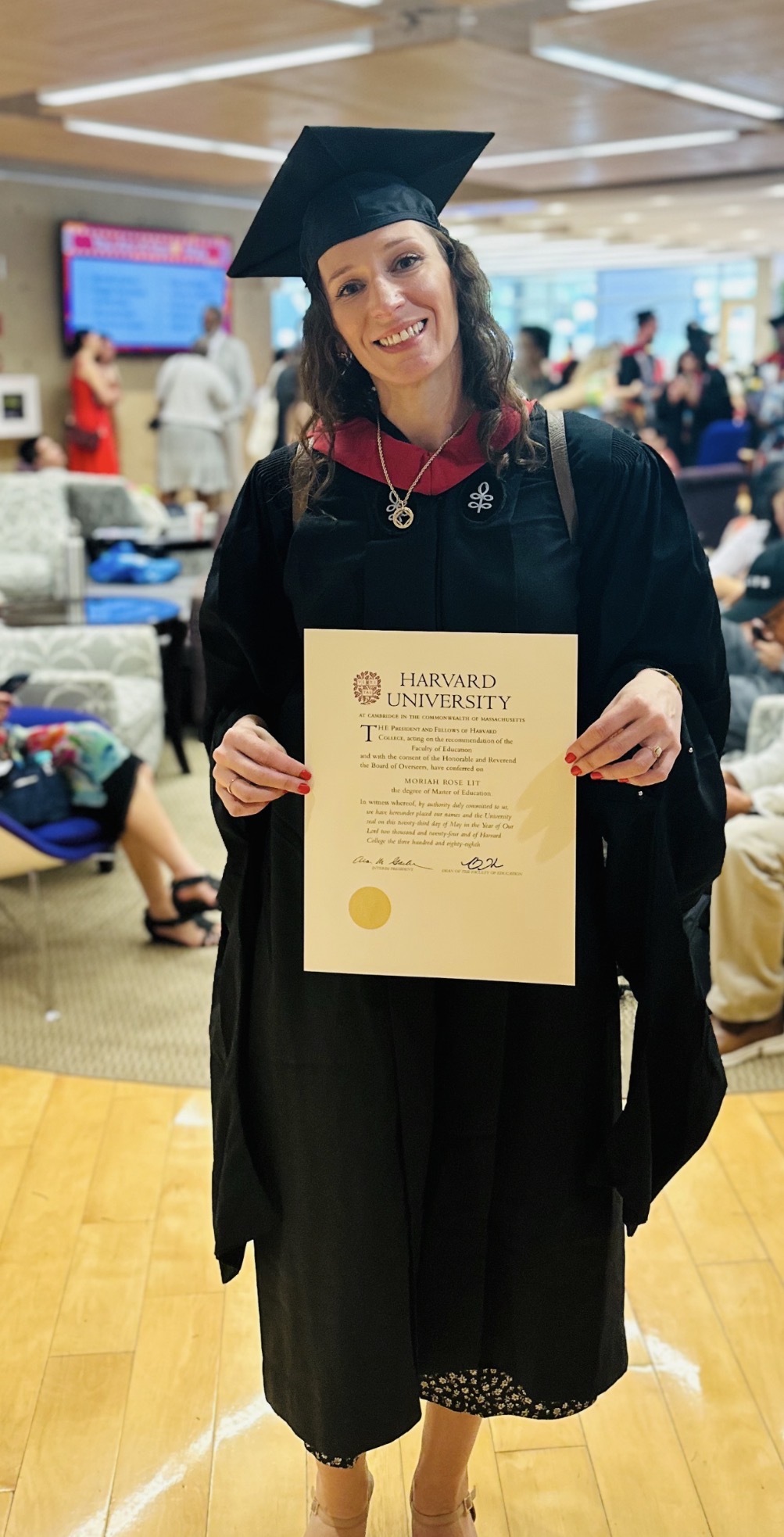 Moriah Sandidge at Harvard graduation